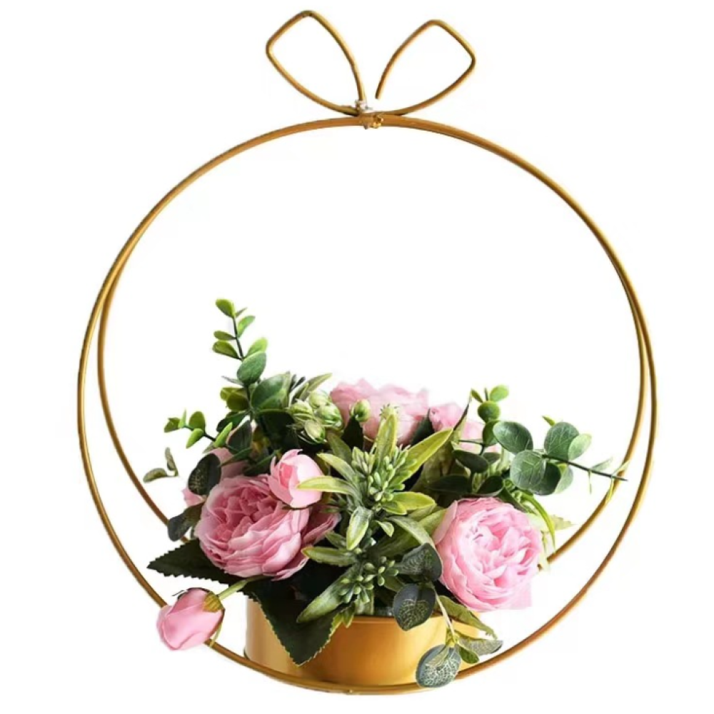Round Metal Container For Flowers | Floral Supplies